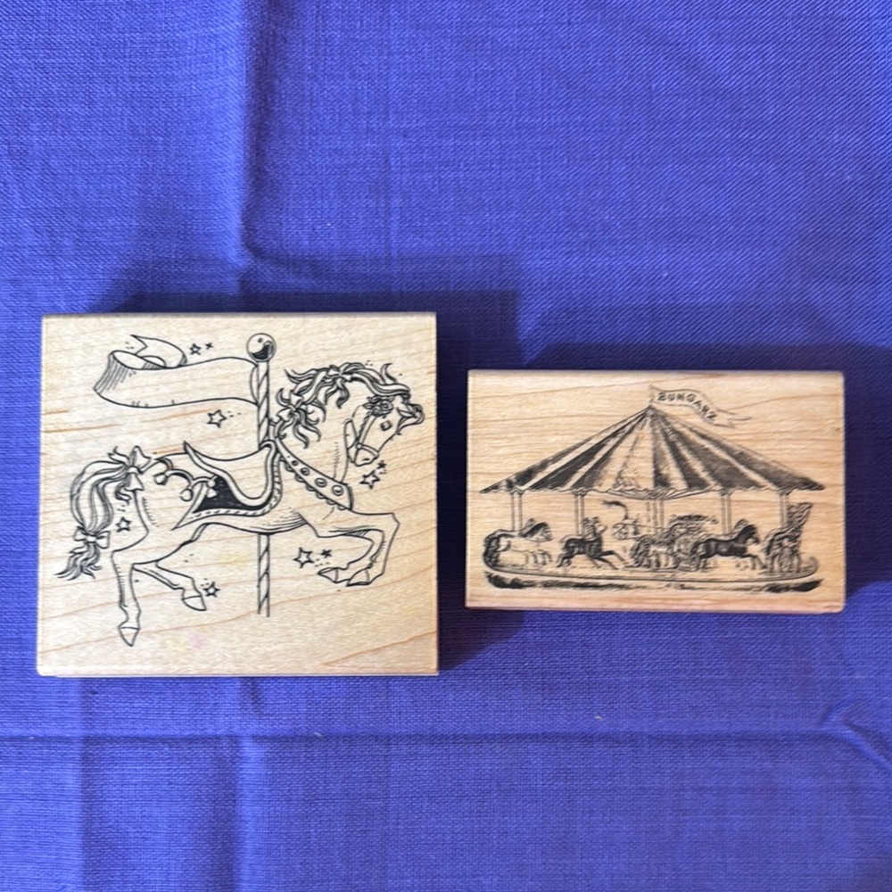 Wooden Carousel Stamp Set